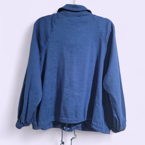 Liverpool Los Angeles Raglan Sleeve Jacket Cinch Hem Size 2X Linen Blend... - Picture 6 of 7